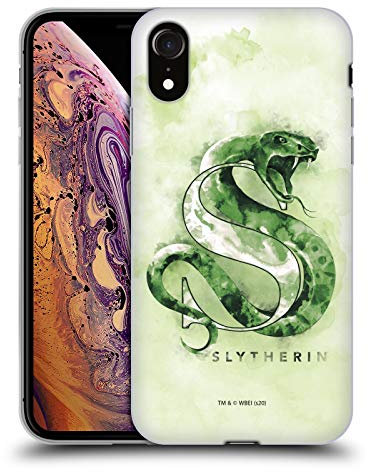 Head Case Designs Offizielle Harry Potter Slytherin Deathly Hallows XVI Gel Handyhülle Hülle [Militärischer Schutzgrad] Kompatibel mit Apple iPhone XR