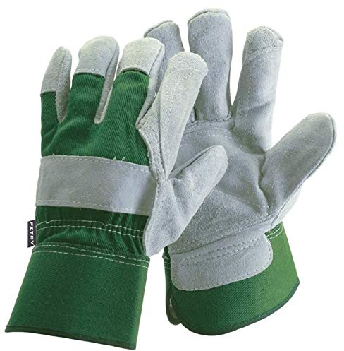 FZTEY Gardening Gloves For Men and Women Lady Gift, Protective Wood, Pruning, Yard, Farm,Building, Construction,Household Rigger Washable Gripper (S, Green, 1)