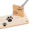 OLYCRAFT Dog Paw Branding Iron - 3cm/1.2 Inch Square Brass Head with Wooden Handle for Wood, Leather, Plastics & More