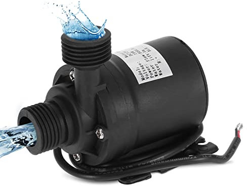 DC 12V 800L / Brushless Tauchwasserpumpe, Tauch Mini Ultra Leise Wasserpumpe für Brunnenpool Solarumlaufsystem Wasserzirkulationssystem