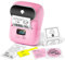 Phomemo M110 EdikettengeräT Labelme-Der Smarte Etiketten Drucker FüR Printerlovers Bluetooth Etikettendrucker Selbstklebend Taschendrucker Beschriftungsmaschine Sticker Aufkleber Maschine,rosa
