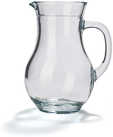 STÖLZLE OBERGLAS Karaffe Serie Carnuntum 0,5 l I 6er Set I Tonkrug-Optik I gläserne Wasserkaraffe I Weinkaraffe I aus hochwertigem Glas I bruchresistent und spülmaschinenfest
