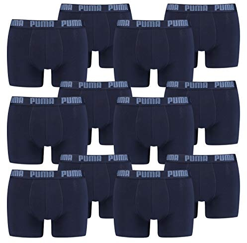 PUMA 12 er Pack Boxer Boxershorts Men Herren Unterhose Pant Unterwäsche, Farbe:321 - Navy, Bekleidungsgröße:XXL