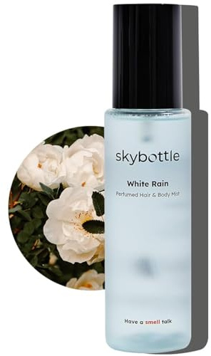 skybottle - Zerstäuber für Haar und Körper, langanhaltender Duft mit Bergamotte und weißer Rose, Parfüm und Körperspray in Reisegröße