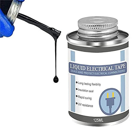 Gokame Liquid Insulating Rubber Coat | Liquid Insulation Electrical Tape | High Temperature Resistant Flame Retardant Glue | Black Liquid Electrical Tape