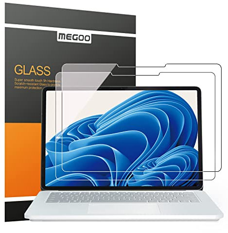 MEGOO (2 Pack Surface Laptop Studio 2/ Surface Laptop Studio 14.4 Zoll Displayschutzfolie, Stärke 9H/ Hohe Reaktion/Hohe Transparenz Displayschutz