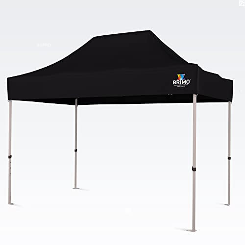 BRIMO Pavillon Faltbar 100% Wasserdicht ohne Seitenteilen - 5 Jahre Garantie (2x3 m, Schwarz)