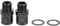 SUNGOOYUE 20 Mm Fahrradpedalverlängerung, Titanlegierung Fahrradpedaladapter Abstandshalter Pedal Verlängerte Spindel für Mountainbike(Schwarz)
