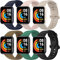 BANGTING 6 Pezzi Cinturino Compatibile con Xiaomi Mi Watch Lite 2 / Redmi Watch Lite 2, Braccialetto Ricambio Cover (6 Colori)