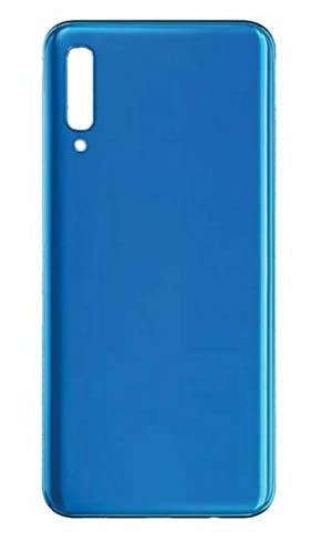 ELLENNE Gehäuse hinten Rahmen kompatibel mit Samsung A50 - Back Cover Glas Schwarz Weiß Blau (Blau)