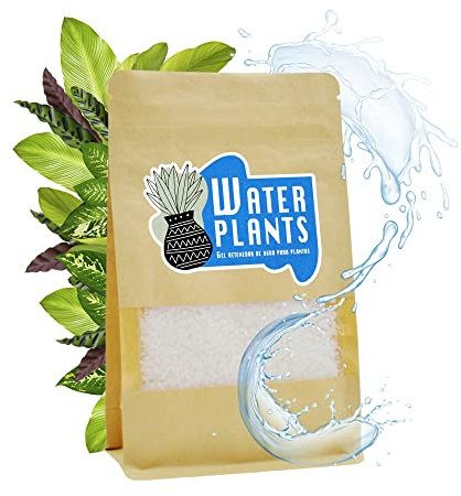 Hidrogel para plantas | Water Plants 200g | Perlas retenedoras de agua para Reducir la frecuencia de Riego (hasta un 50%) y el Consumo de Agua | Respetuoso con el medioambiente