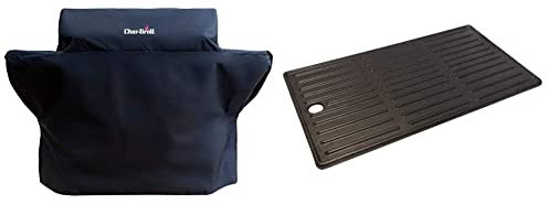 Char-Broil 140005 - Premium Wetterschutzhaube für 4-Brenner-Grills & 140008 - Grillplatte für 3 Brenner - Grills, Schwarz