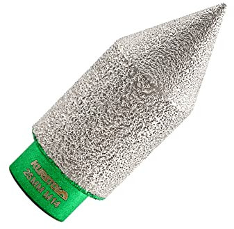 KURSTOL Fraise au Diamant 0-25mm - Foret avec Filetage M14 pour Perçage à Sec en Porcelaine, Carrelage, Granit, Marbre - Scie Cloche Trépan Diamant