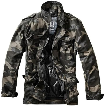Brandit Klassische Feldjacke für Herren, Dunkles Camo, 6XL