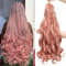 DT CHERYL French Curls Braiding Hair 8 Pack Pre-Stretched French Curly Braiding Hair, 24 Zoll Loose Wave Curly Braids Hair Extensions 75g/Pack French Curly Synthetic Hair Extensions（MP2）