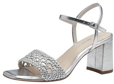 Tamaris Women' 1-28055-42 Heeled Sandal, Silver, 5 UK