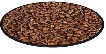 Arco Design Orbit Sitzkissen Dekoratives Stuhlkissen aus Filz Ø 35 cm Rund Sitzauflage (Kaffee)