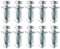 Lot de 10 chevilles en métal M6 x 25 pour cavités et murs creux robustes pour la décoration de la maison et les fixations sur les cavités et les murs en plaques de plâtre