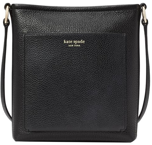 kate spade new york Ava Damen-Swingpack aus genarbtem Leder, Schwarz, Einheitsgröße