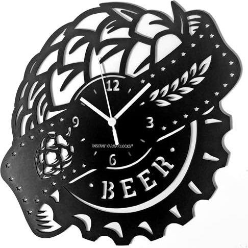 Instant Karma Clocks | Wanduhr | Bieruhr | Beer | Geschenkidee für Bierliebhaber und Säufer