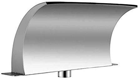 CVNIMV Fuente de Piscina de Acero Inoxidable de 7,9 x 4,5 Pulgadas, Fuente de Cascada de Piscina de Acero Inoxidable 304, Fuentes de Piscina para Piscinas enterradas, cascadas de jardín al Aire Libre