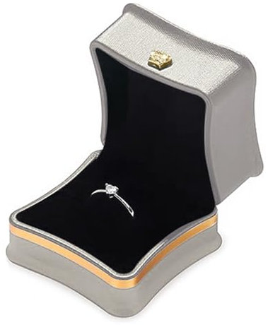 Scatola Anello,Guador Oro Scatola Per Anello Scatola Anello Fidanzamento Scatolina Regalo Custodia Per Anelli Nozze Fidanzamento Scatole Per Gioielli Per Matrimonio Proposta San Valentino Porta Anelli