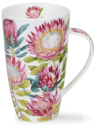 Dunoon Henley King Protea Mug en porcelaine fine 0,6 l