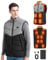 BEKOMIYA Heated Gilet for Men with 16000mAh 7.4V Power Bank, Lightweight Heated Jacket, USB Electric Jacket with 3 Temperature Levels, Winter Thermal Vest for Outdoor, Camping