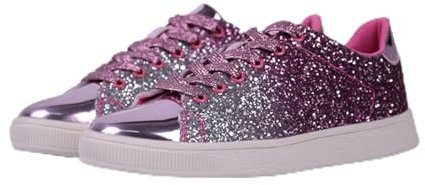 Sneaker Leder Damen Festliche Atmungsaktive Pailletten Schuhe Glitzerschuhe Outdoor Schnürschuhe Turnschuhe Pailettenschuhe Frühling Gym Glitzer Schuhe Glitzer Sneaker Reitschuhe