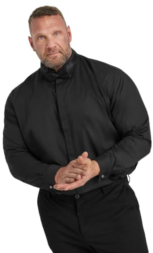 BadRhino Big & Tall Wing Collar Formal Shirt - Men's - Plus Size Curve