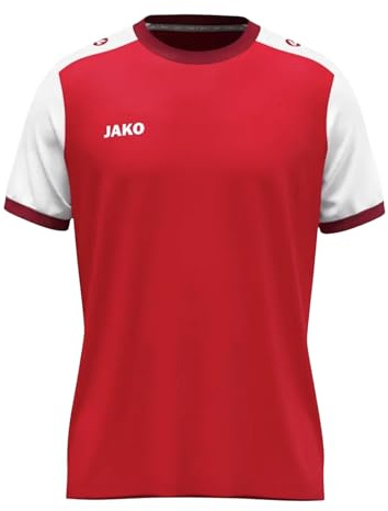 JAKO Unisex Trikot Dynamic, Kurzarm, rot/weiß/dunkelrot, S