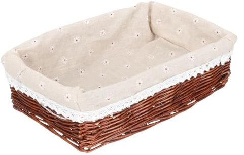 Storage Baskets, storage woven basket wicker baskets rattan fruit baskets wicker storage baskets for organizing dining room table decor Decorative Table Candy Holder toilet Cotton linen hyacinth