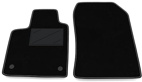 Auto-Fußmatten Kit nur vorne 2 Stück kompatibel mit Renault Twingo 2 2007-2014 | Set 2 Teppiche vorne nach Maß in Teppich