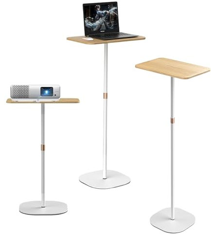 Stehpult Höhenverstellbar Schreibtisch, 46-120 cm Adjustable Laptoptisch Verstellbares Mobile Stehpult, für Computertisch, Projektor Büro Studie Arbeit Laptoptisch Höhenverstellbar