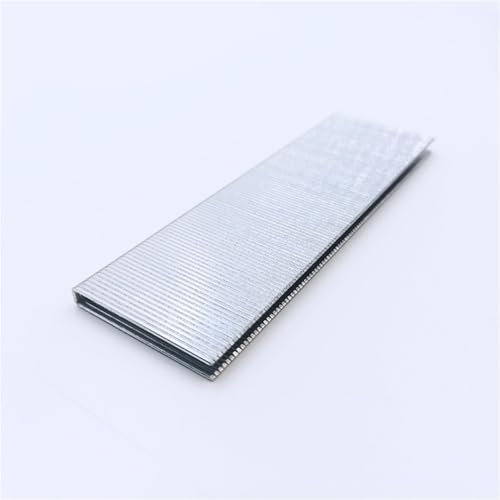 YGESZZAY 400 Stück Heftklammern, Edelstahlnägel, 18 GA, Polsterklammern, Krone, 5,7 mm Länge, 40 mm U-förmige Nägel for pneumatische Hefter