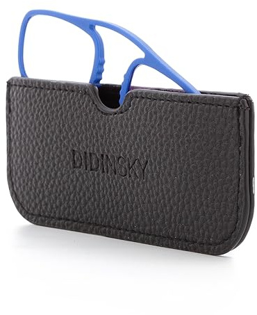 DIDINSKY Prado Lesebrille, Eckig Klein +3,0 | Ohne Bügel, ultraflach und leicht, flexibler Steg; entspiegelt und kratzfest. Rund oder eckig, +1,0 bis +3,0.