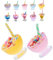 Warmhm 12pcs Miniature Ice Cup Model Mini Dessert Food Toy for Playhouse Supplies Random Style
