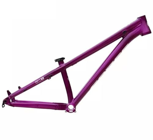HSIRYAOHD Dirt Jump Bike Frame 26er XC/AM Hardtail Mountain Bike Frame Thru Axle Boost 12x148mm Aluminum Alloy Frame Disc Brake Internal Routing Frames(Color:Purple)