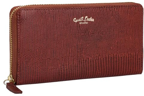 Gusti Geldbörse Leder - Cara Portemonnaie Geldbeutel Kartenetui Vintage Damen Braun Leder