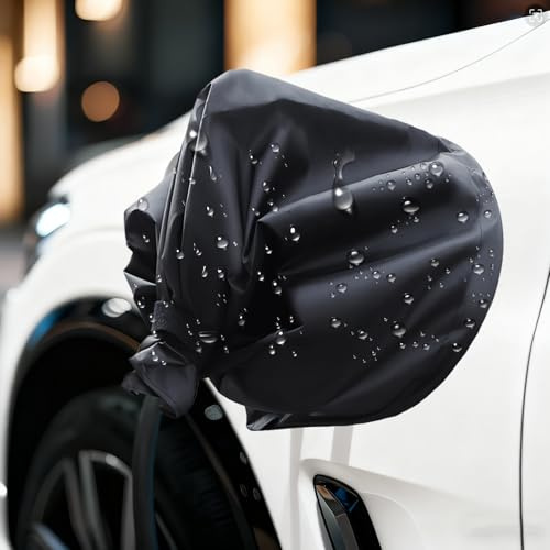 EV Charger Port Cover,Magnetic Adhesion Waterproof EV Charger Rain Cover, Outdoor Electric Car Charging Port Plug Cover,EV Charger Plug Cover for Most Electric Cars,Car Charging Accessory