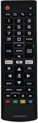 1 telecomando ABS AKB75095307 for LG SMART TV 433MHZ 2015 2016 2017 2018 2019 2020 2021 2022 2023