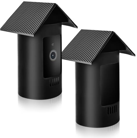 Wetterfeste Silikonhülle für Ring Stick Up Cam Battery/Plug-In, 2 Stück Wasserdichtes Silikon Kamera Schutz, Silikon-schutzhülle mit Dachdesign, UV- & Regenschutz für Innen- und Außenbereich