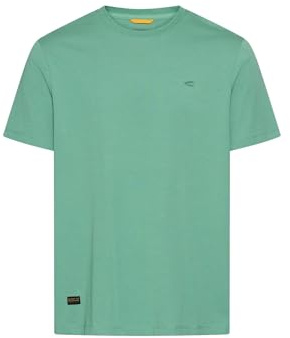 camel active Herren Flexibles T-Shirt mit Rundhalsausschnitt Regular Fit Lagunengrün, menswear-5XL