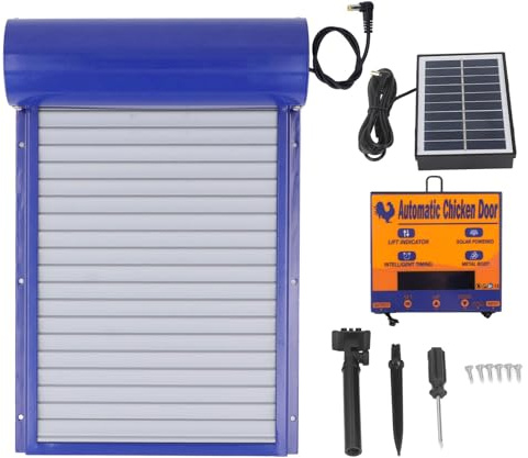 Vistreck Porte Automatique de Poulailler à énergie Solaire avec Minuterie Programmable pour Une Gestion Facile des Poulets