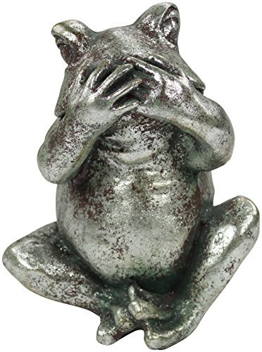 DECOLINE Deko Figur Frosch Nichts Sagen