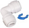 2 x WINKEL Verbinder Fitting Verbindungsstück gebogen 1/4 Zoll Schlauchanschluss x 1/4 Zoll Schlauch Anschluss Stück (6mm) Osmoseanlage Wasserfilter Filtergehäuse Umkehr Anlage Kühlschrank Filter