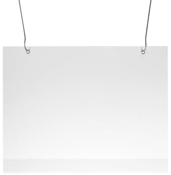Sparpack - Sparset - 5 x Plakattasche DIN A1 Querformat entspiegelt mit 2 Metallösen inkl. 10 Haken zum Aufhängen - Querformat DIN A1 - Hart-PVC Plakattaschen
