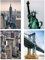 PICSonPAPER Poster 4-Set New York 1, ungerahmt DIN A4, Dekoration fürs Wohnzimmer oder Büro, Dekoposter, Kunstdruck, Geschenk