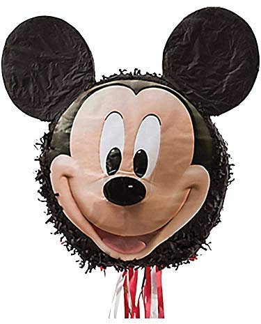 (BOX20) (Dino2) Pull Pinata - Mickey Mouse Head