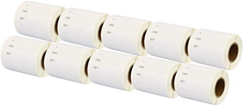 10 Rollen 14681 S0719250 57mm x 57mm Etiketten kompatibel für LabelWriter 4XL 450 400 330 320 310 Twin Turbo Duo Seiko SLP 450 400 240 220 200 120 100 Pro Plus (160 Etiketten pro Rolle)